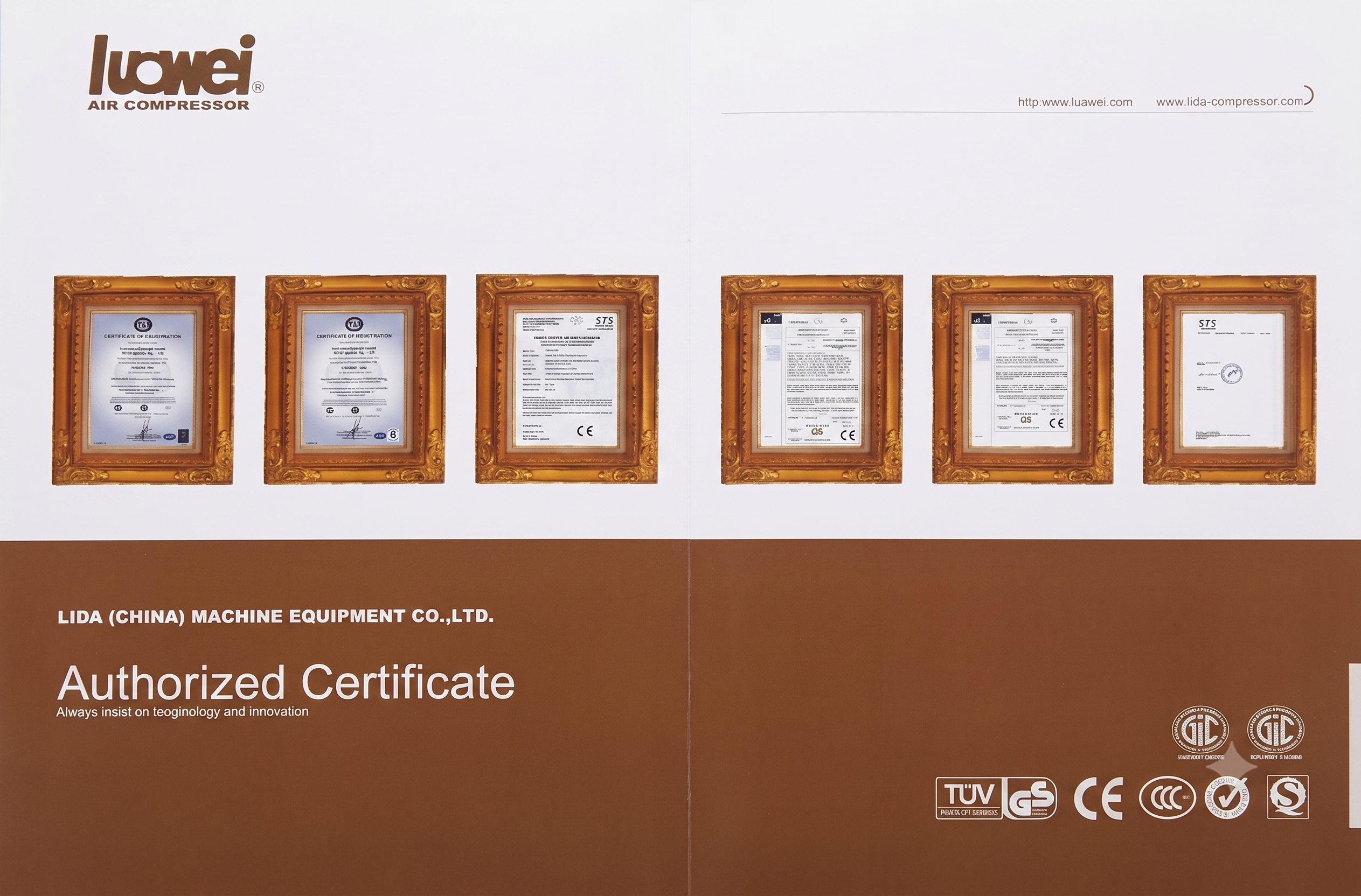 Lida Authorized Certificate