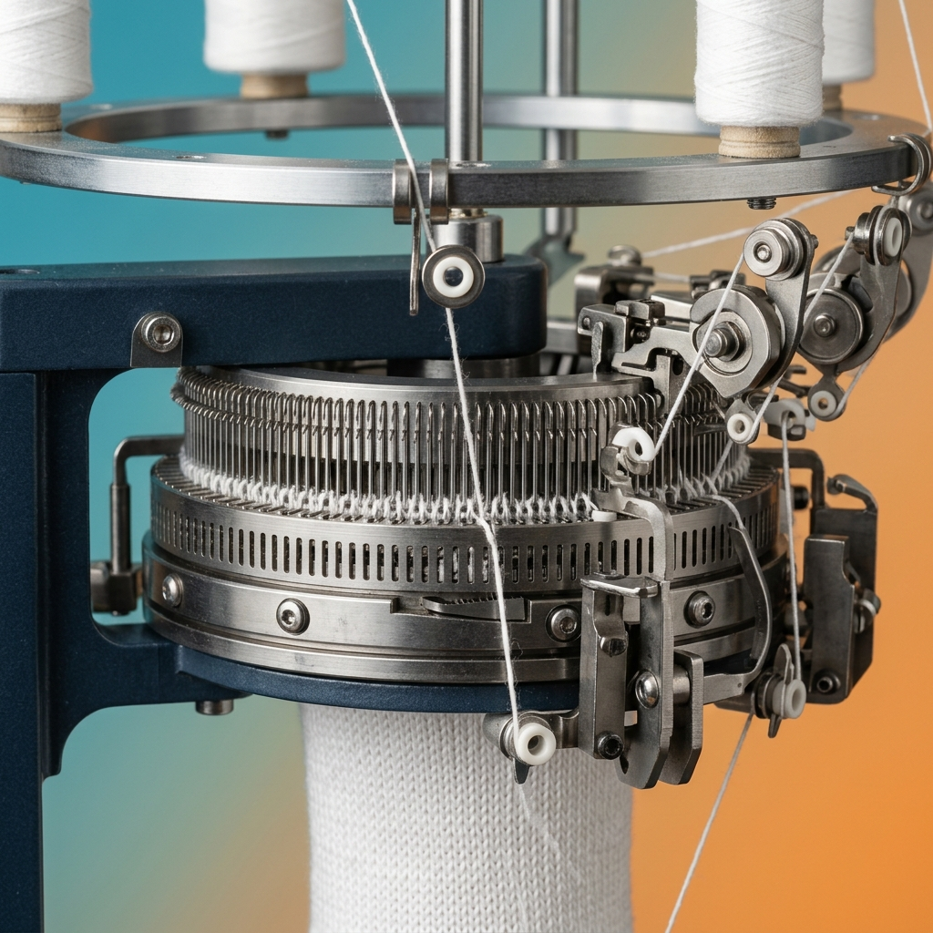High Speed Small Size Single/Double Jersey Knitting Machine view 2