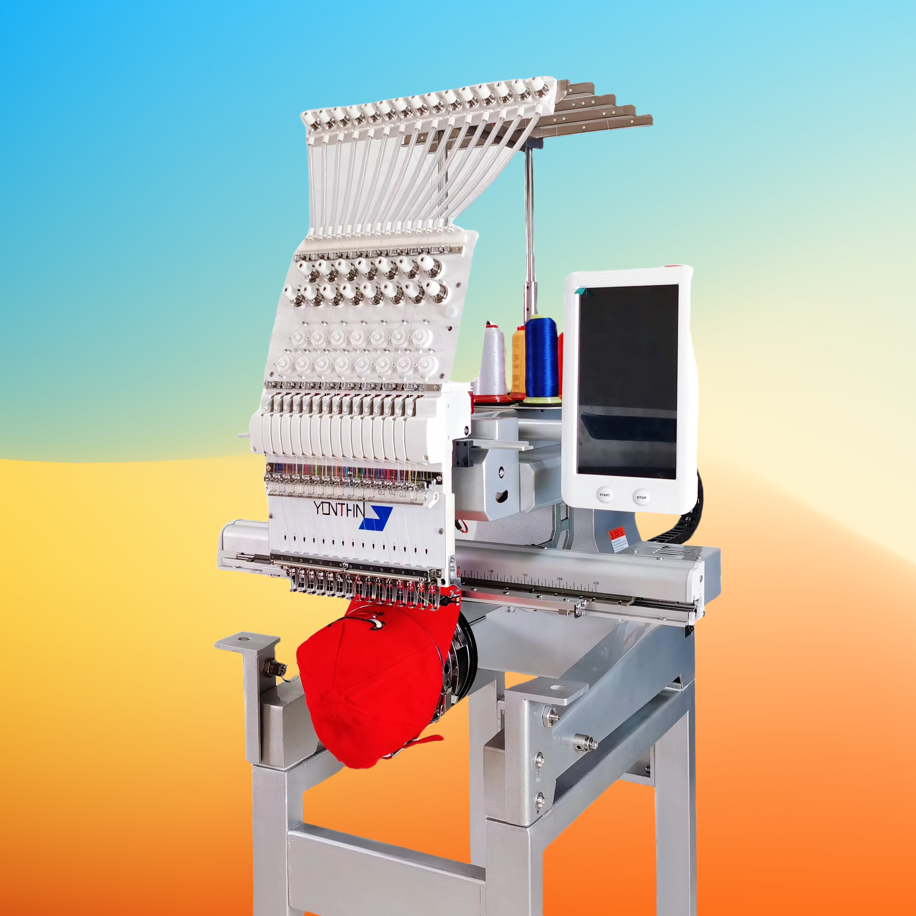 YX-M Single head cap embroidery machine view 2